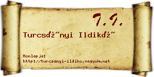 Turcsányi Ildikó névjegykártya