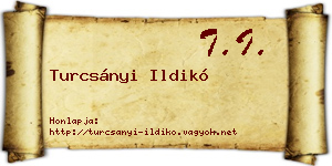 Turcsányi Ildikó névjegykártya