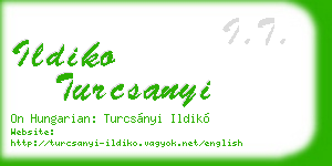 ildiko turcsanyi business card